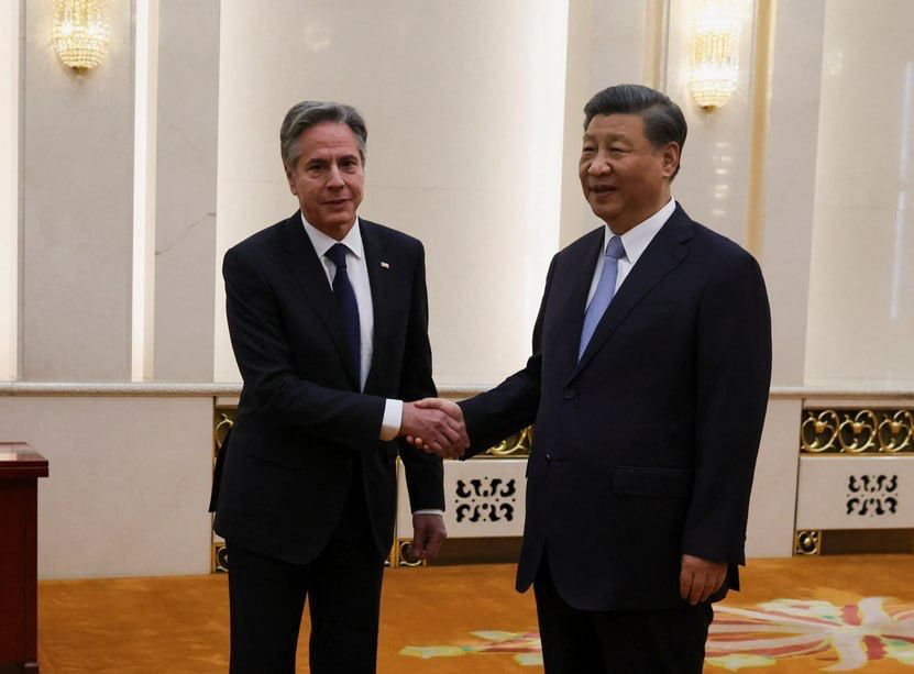 Antony Blinken incontra Xi Jinping a Pechino.