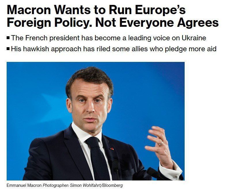 “Le dichiarazioni di Macron sull’Ucraina hanno fatto infuriare gli americani.”