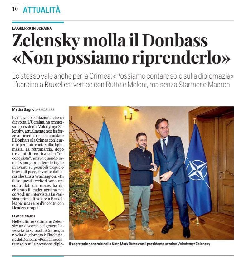 La svolta di Zelenskyj??